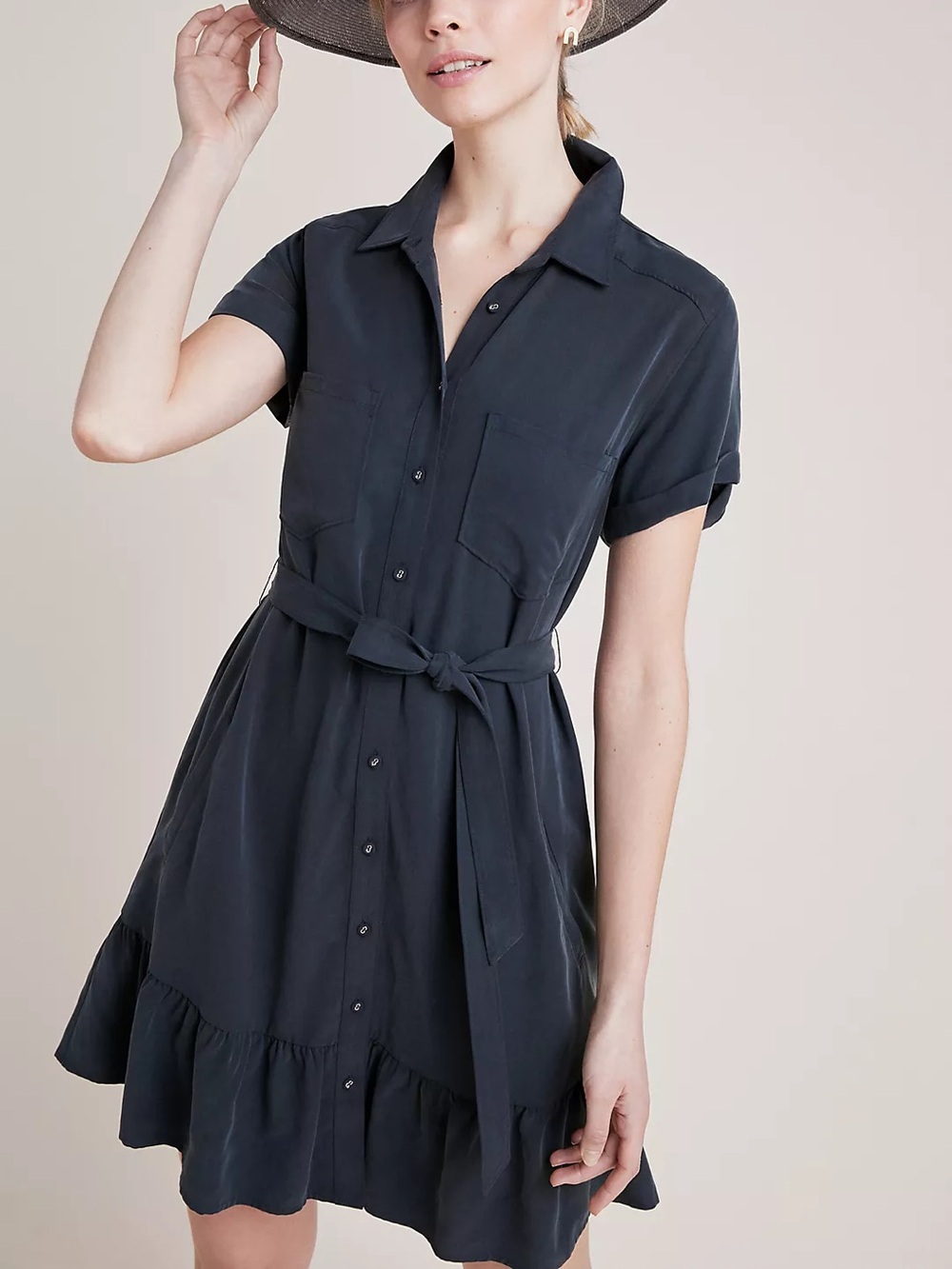 Paige Callan Button Front Shirtdress
